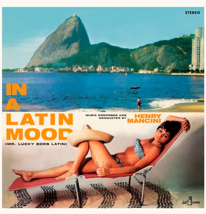 Vinyl record of Henry Mancini’s “In A Latin Mood” with bonus tracks.