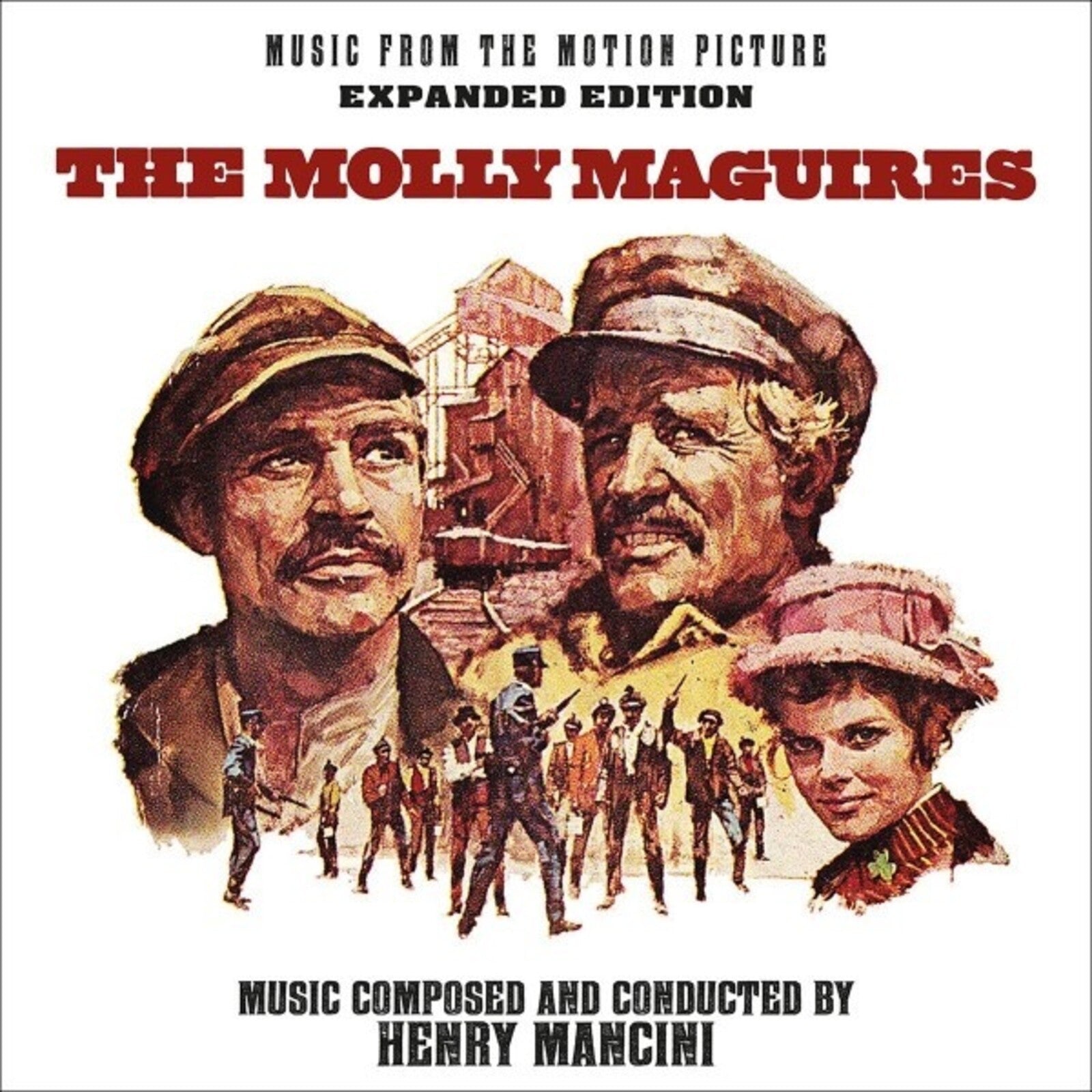 CD cover for "The Molly Maguires" soundtrack by Henry Mancini, featuring film imagery.