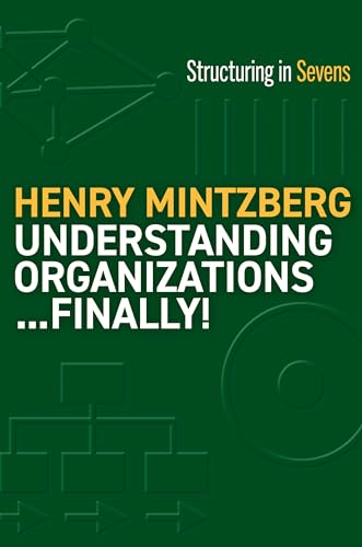 Book cover: "Understanding Organizations--Finally!" by Henry Mintzberg, dark green background.