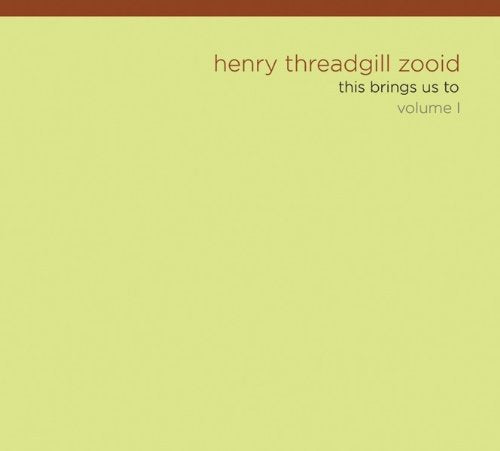 "Album cover with light green background, brown text 'henry threadgill zooid', and Amazon logo."