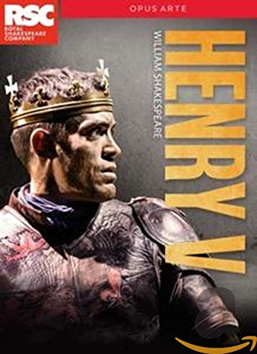 DVD cover for Henry V featuring a man in armor and a crown.