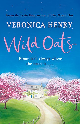 Book cover: "Wild Oats" with a painted cottage scene and pink blossoms.