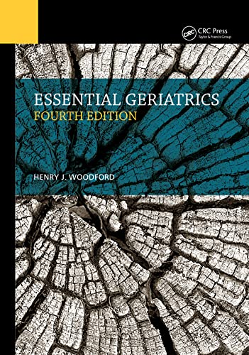 Book cover: “Essential Geriatrics, Fourth Edition” with tree ring background.