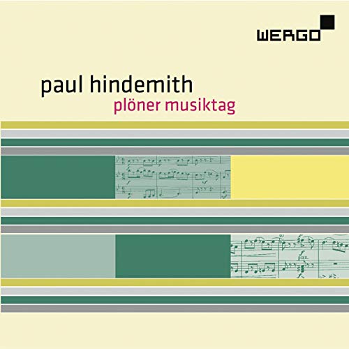 CD cover for Hindemith’s “Plöner Musiktag” with sheet music imagery.