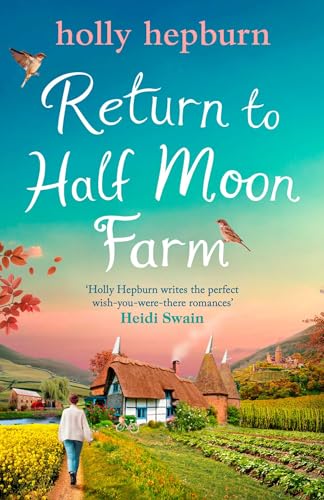 Book cover: “Return to Half Moon Farm” depicts a rural landscape and cottage.