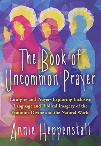 Book cover with geometric figures in prayer, titled “The Book of Uncommon Prayer.”