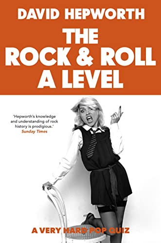 Book cover: "The Rock & Roll A Level" with a black and white photo of Suzi Quatro.