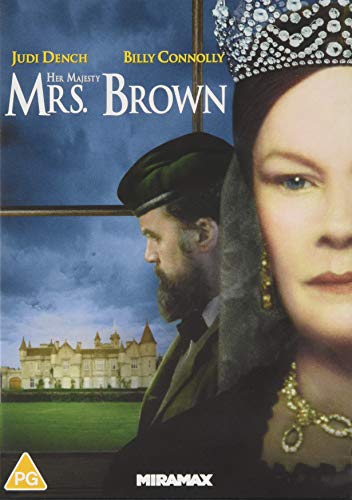 DVD cover featuring Queen Victoria and John Brown with a castle in the background.