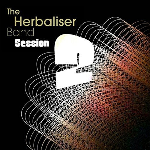 CD cover for The Herbaliser Band’s “Session 2” with abstract white lines.