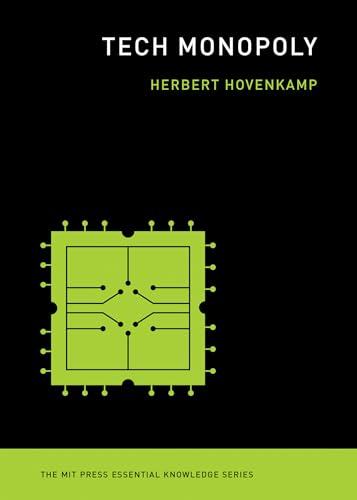 Book cover: "Tech Monopoly" with a green circuit board graphic.
