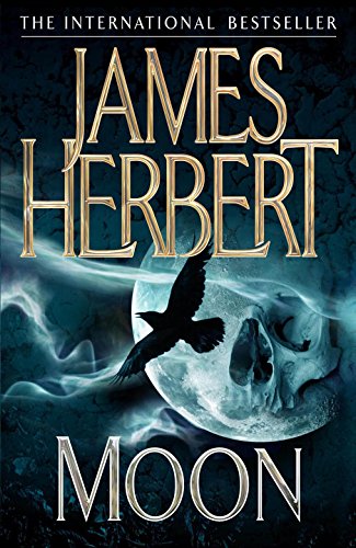 Book cover: dark sky, full moon, raven, and skull imagery.