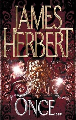 Book cover for "Once" by James Herbert, with ornate gold and red design.