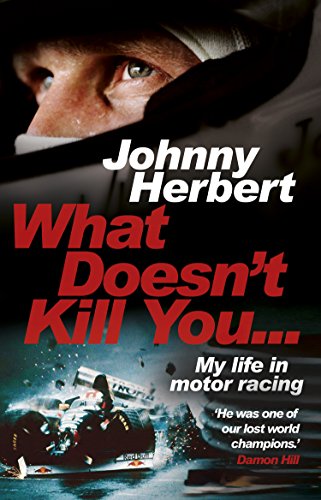Book cover: Johnny Herbert’s memoir with racing car image.