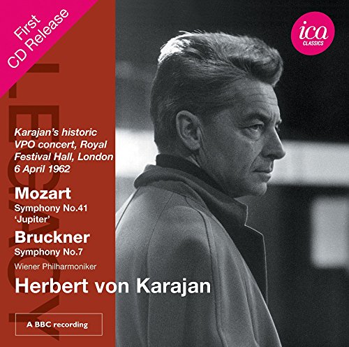 CD cover featuring black and white portrait of Herbert von Karajan.
