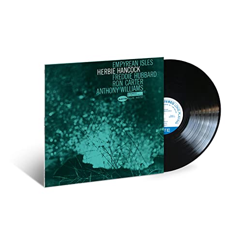 Herbie Hancock’s “Empyrean Isles” vinyl record and album cover shown.