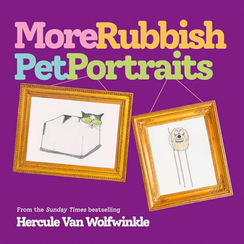 Book cover featuring humorous, childlike drawings of animals in frames.