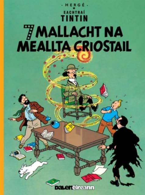 Tintin comic book cover featuring Professor Calculus levitating in a swirl of energy.