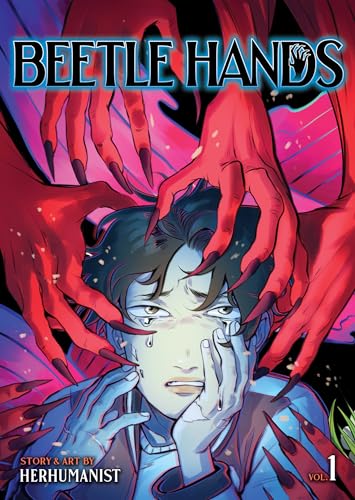 Comic book cover: distressed person with large, claw-like hands looming over.