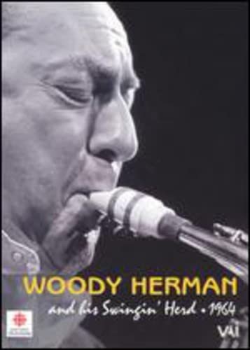 Woody Herman playing clarinet on the DVD cover, black and white image.