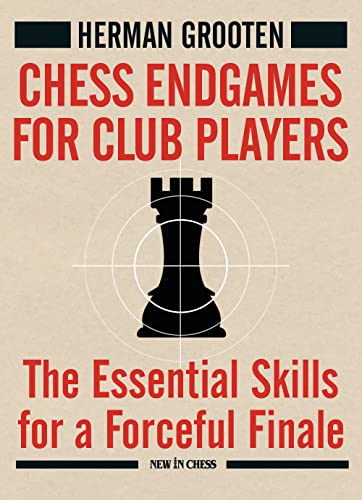 Book cover: "Chess Endgames for Club Players" with a black rook image.