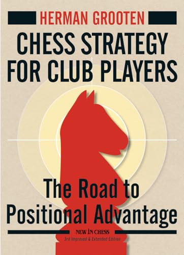 Book cover with a red chess knight and beige background and black text.