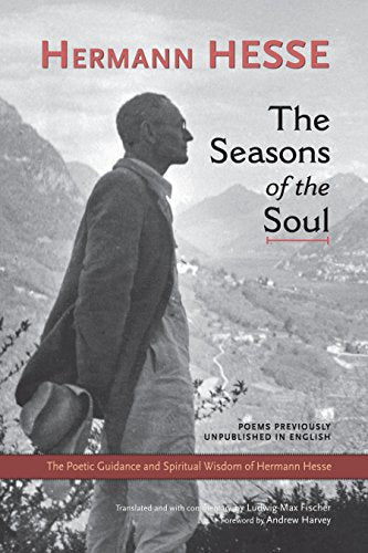 Book cover featuring a portrait of Herman Hesse against a mountain backdrop.