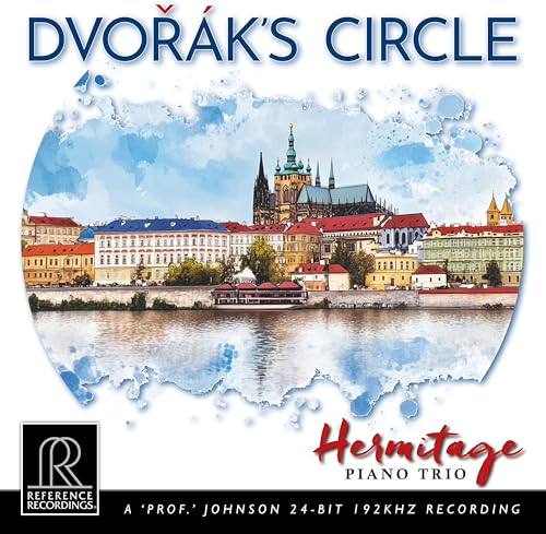 CD cover for “Dvorák’s Circle” featuring a Prague cityscape.