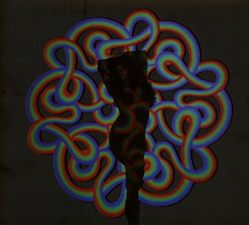 CD cover with a silhouetted figure and colorful, swirling abstract design.