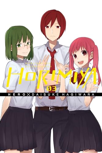 Manga cover featuring three anime-style characters in school uniforms.