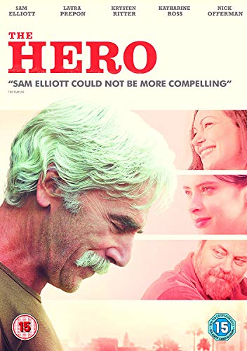 DVD cover for "The Hero" featuring Sam Elliott and supporting cast.
