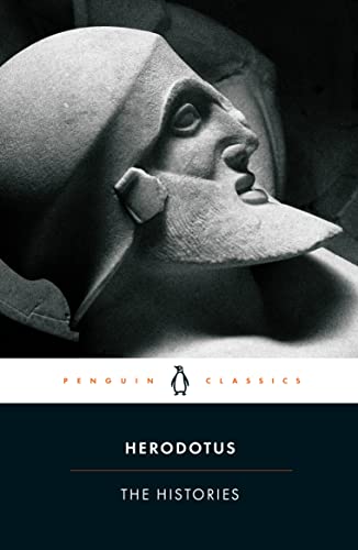 Book cover featuring a profile view of a stone helmeted warrior statue.