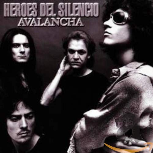 CD cover for "Avalancha" by Heroes Del Silencio, featuring four men.