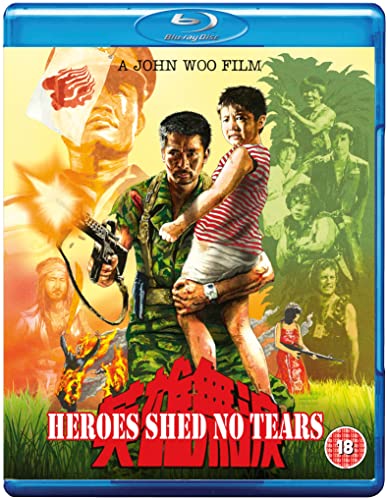 Blu-ray cover art featuring a soldier carrying a child amidst a war-themed montage.