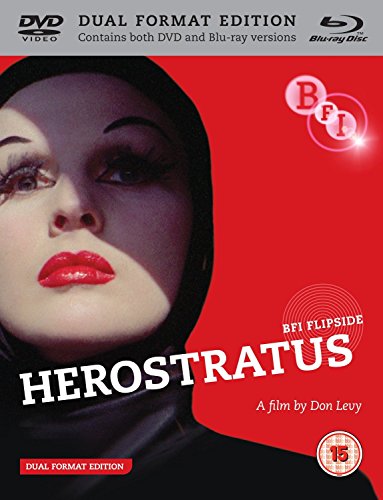 “Herostratus” Blu-ray cover featuring a close-up of a woman in a black veil.