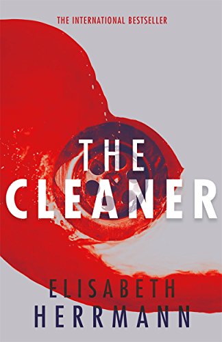 Book cover: red paint splash over an eye, title “The Cleaner”.