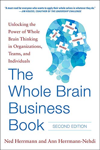 Book cover with a blue brain silhouette containing puzzle pieces and title text.