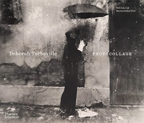 Black and white book cover featuring a woman with an umbrella.