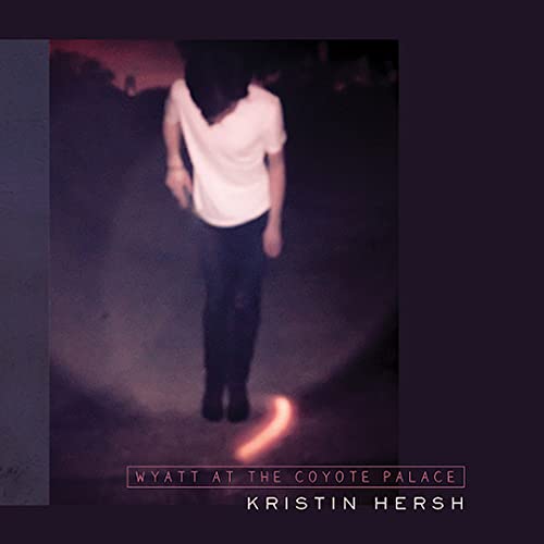Album cover: back view of a person walking away, dark background.