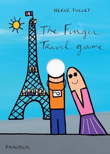 Book cover with cartoon figures near the Eiffel Tower and sun.