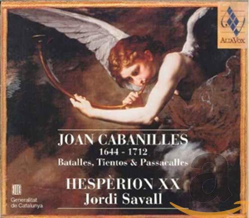 CD cover: angel playing violin, text “Hesperion XX - Jordi Savall”.