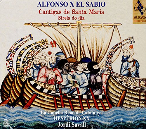 CD cover depicting a medieval illuminated manuscript of a ship with figures.