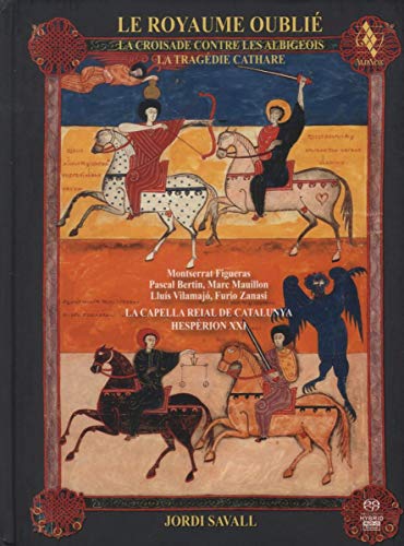 CD cover: Medieval illustration of knights on horseback, ornate border.