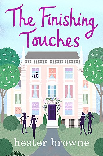 Book cover with illustrated pink house, trees, and silhouetted figures.