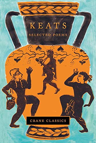 Book cover: "Keats: Selected Poems" with an orange Grecian urn illustration.
