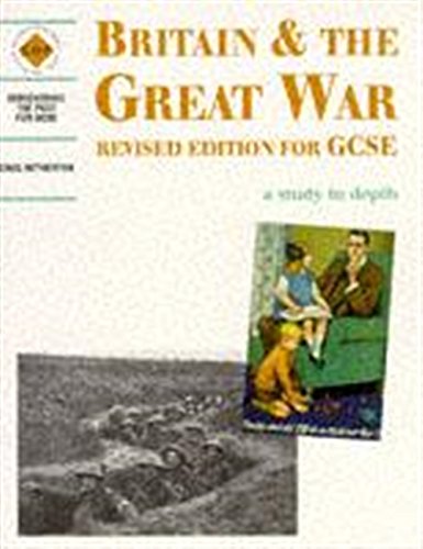 "Book cover with title 'Britain & the Great War' and two inset images."