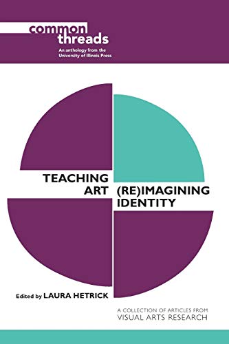 Book cover with a divided circle in purple and teal, text: "Teaching Art.