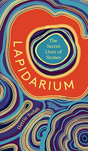 Book cover: "Lapidarium" with swirling colorful patterns and text.