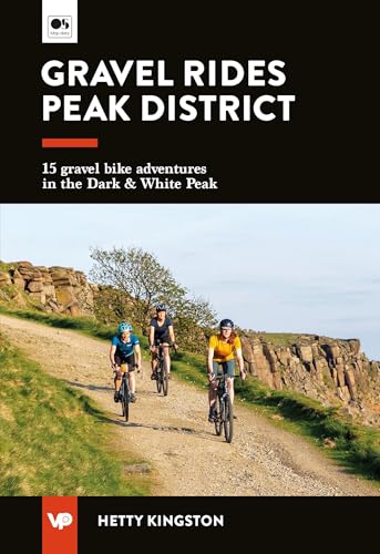 Book cover showing three cyclists riding gravel bikes on a path near rocky cliffs.