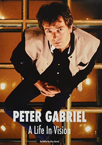 Peter Gabriel portrait on cover of “A Life In Vision” documentary.