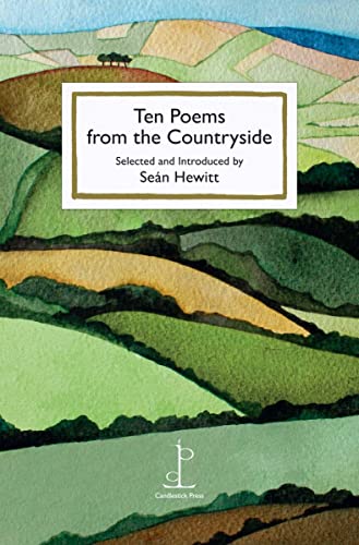 Book cover with watercolor landscape of rolling green hills and text title.